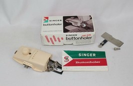 Vintage Singer Automatic Buttonholer Stitch Attachment SIMS 4596 CIB wit... - $12.61
