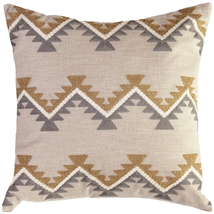Tulum Ranch Embroidered Throw Pillow 20x20, Complete with Pillow Insert - £49.74 GBP
