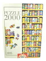 Educa Soft Cans 2000 Piece Jigsaw Puzzle (19 x 53.5) Soft Drinks Soda Pop - $27.55
