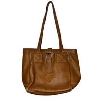 Dooney &amp; Bourke Brown Pebble Leather Hobo Shoulder Bag Buckle Bucket Bag... - $20.00