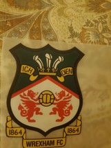 Wrexham Afc crest logo Ryan Reynolds - 4&quot; x 4&quot; dtf or iron on patches - £8.59 GBP