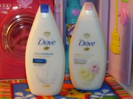 Dove Deep Moisture Pampering Body Wash lot Fits Barbie Dollhouse Zuru Mini Brand - £18.13 GBP