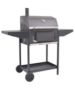 vidaXL BBQ Charcoal Smoker with Bottom Shelf Black - $6,518.85 MXN