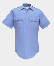 NEW Flying Cross Men&#39;s Short Sleeve NFPA Compliant Uniform Shirt Small B... - £23.33 GBP