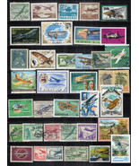 Aviation Stamp Collection MNH/Used All Different Planes Aircraft ZAYIX 1... - £6.38 GBP