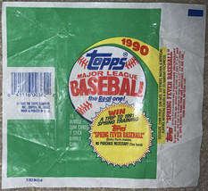 Topps 1990 Major League Baseball-Wax Pack Wrapper ONLY - £2.34 GBP