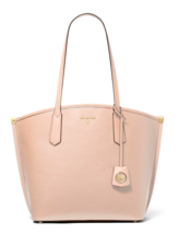 New Michael Kors Jane Large Pebble Leather Tote Soft Pink with Dust bag - £96.48 GBP