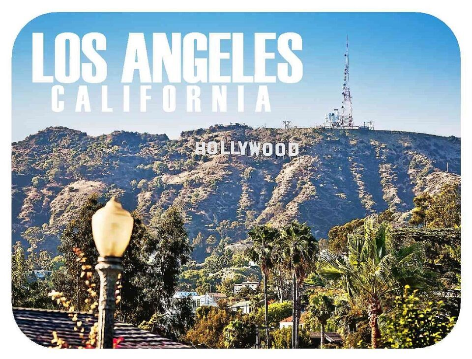 Los Angeles California Hollywood Hill Fridge Magnet - $8.99