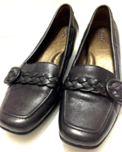 Born Footwear Womens Sz 6 Black All Leather Slip On Comfort Shoes Handcr... - $22.50
