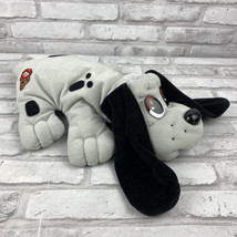 Tonka Pound Puppy Plush Gray Black Spots Floppy Ears 1980s 15 Inch No Tush Tag - £16.68 GBP