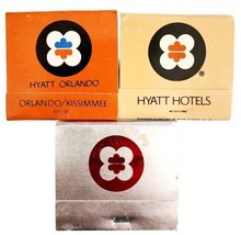 Hyatt Hotels Orlando Fort Worth Texas Vintage Matchbooks Unstruck Lot Of 3 E77 - £11.70 GBP