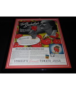 1937 Stokely&#39;s Tomato Juice Framed 11x14 ORIGINAL Vintage Advertisement - £46.51 GBP