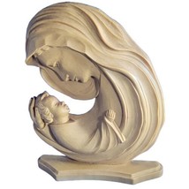 Vintage Mary &amp; Baby Jesus Desk Wall Hanging Mantle Silhouette 7.5&quot; Mother Love - £11.39 GBP