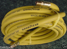 25 Foot 3/8 GOOD YEAR Rubber AIR HOSE USA made Oil Resistant Continental... - $34.99