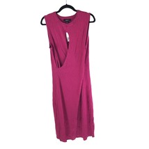 Forever 21 Womens Sweater Dress Ribbed Crossover Sleeveless Purple 3X - £10.12 GBP