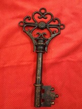 Large Decorative Metal Skeleton Key with Antique Finish Wall Home Decor - £19.49 GBP