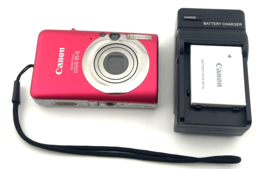 Canon PowerShot IXUS 95 IS SD1200 IS Digital Camera 10MP Pink Tested - £146.06 GBP