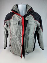 Columbia Sportswear XCO Boys Jacket Gray Black Youth 14/16 Full Zip no liner - £18.78 GBP