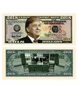 Donald Trump 2018 Pack of 50 Presidential Collectible Dollar Bills Novelty  - £14.55 GBP