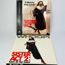 Sister Act &amp; Sister Act 2: Back in the Habit Laserdisc, Lot Of 2 Whoopi Goldberg - £11.59 GBP