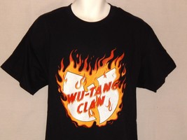 Wu-Tang Clan T-Shirt Men&#39;s Small Large 3xl Black NEW Rap Band Logo Hip H... - £12.66 GBP