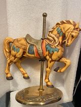 6.5" Ceramic Carousel Horse Detailed Figurine Unbranded On Stand *Pre-Ow... - $16.99