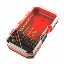 15 Piece Steel Drill Bit Set in Case 1/4 Inch and Smaller Wood Metal Plastic - £14.06 GBP
