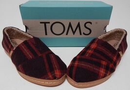 TOMS Alpargata Leather Wrap Sz 5.5 M EU 36 Women&#39;s Loafers Barn Red Eart... - $28.95 CAD
