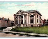 Carnegie Library Mansfield Ohio OH 1913 DB Postcard U4 - $3.51