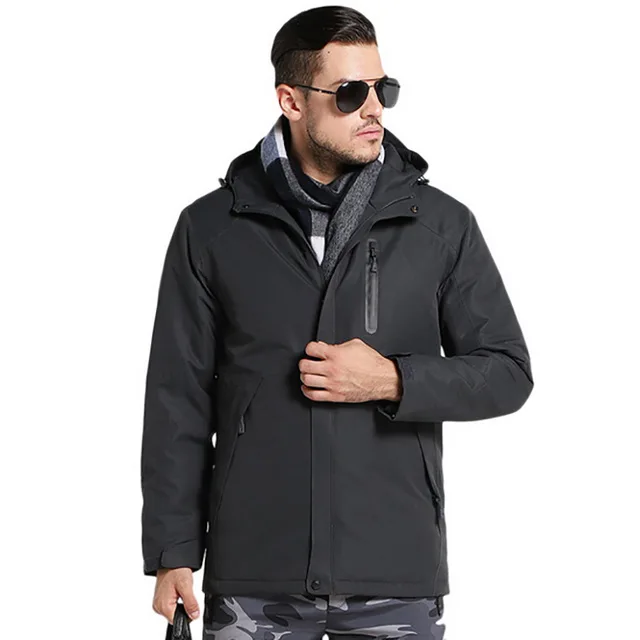 2021 Winter USB Heated Jacket Men Women Plus Size Down Cotton Hi Jacket Keep War - £219.58 GBP