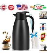 Stylish 68oz Black Vacuum Insulated Coffee Carafe - Includes Free Cleani... - $58.73 CAD