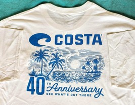 Costa 40th Anniversary &quot;See What&#39;s Out There&quot; T-SHIRT - Size M - Rare Fishing - £13.11 GBP