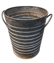 Vintage Small Mini-Pail Galvanized Bucket 5 1/2  inch Diameter - £15.38 GBP