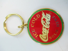 Coca-Cola Metal Red Disc Keychain Vintage 1994 NOS Ice Cold Sold Here - $4.95
