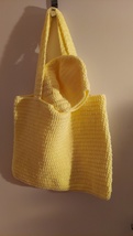 Yellow Screamer Tote Bag and Beanie - Beanie is 10 1/2 inches wide, 8 1/... - $32.00
