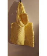 Yellow Screamer Tote Bag and Beanie - Beanie is 10 1/2 inches wide, 8 1/... - £23.90 GBP