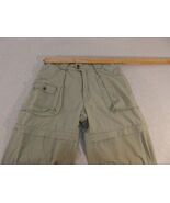 Adult Men&#39;s Cabela&#39;s 34 Reg Khaki Outdoors Pants/Shorts Zip Cuffs 33260 - $20.55 CAD