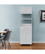 79&quot; White Pantry Cabinet with Three Shelves - €878,20 EUR