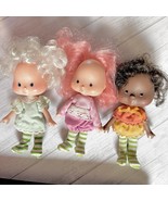 3 Vtg 79-81 Strawberry Shortcake Dolls Angel Cake Raspberry Tart Orange ... - $523.61 MXN