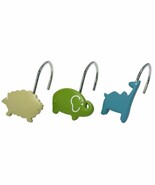 12 Resin Shower Curtain Hooks Rings Animal Cracker - $298.74 MXN