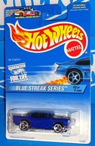 Hot Wheels 1997 Blue Streak Series #575 &#39;55 Chevy Blue w/ 3SPs - £2.82 GBP