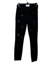 Current/Elliot Women&#39;s Jeans Mid-Rise w/ Stars Pattern Skinny Denim Blac... - £17.09 GBP