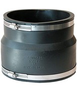 FERNCO P1002-66 Cast Iron or Plastic Coupling, 6&quot;, Black - $31.04