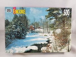 Brownsville VT Jigsaw Puzzle 500 Pieces Snow Stream Encore RoseArt 1999 New - £6.75 GBP