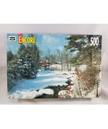 Brownsville VT Jigsaw Puzzle 500 Pieces Snow Stream Encore RoseArt 1999 New - £6.82 GBP