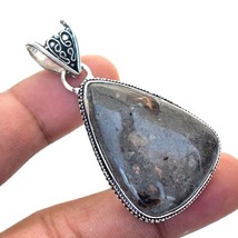 Okha Fossil Vintage Style Gemstone Handmade Ethnic Pendant Jewelry 2.40&quot;... - $6.49