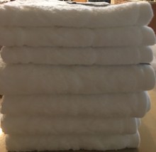 VERA WANG LOVE KNOTS 9pc WHITE 2 BATH 4 HAND 3 WASH SCULPTURED TOWELS NW... - $138.59