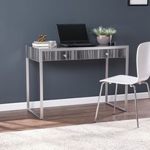 42 Inch Silver Writing Desk With Two Drawers - $12,916.01 MXN