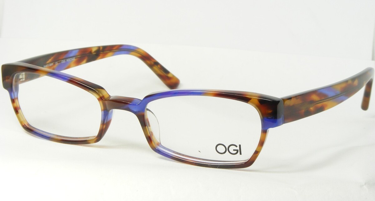 Lunettes OGI HERITAGE 7149 1432 Violet Marron Havana 49-18-140mm Japon - $96.22