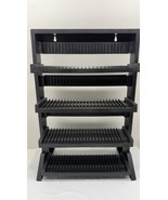 CD Rack With 4 Shelves That Fold Up Black Holds 96 CD’s - $728.01 MXN